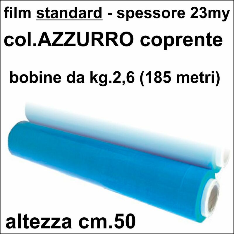 Film estensibile per uso manuale AZZURRO - 23 micron
