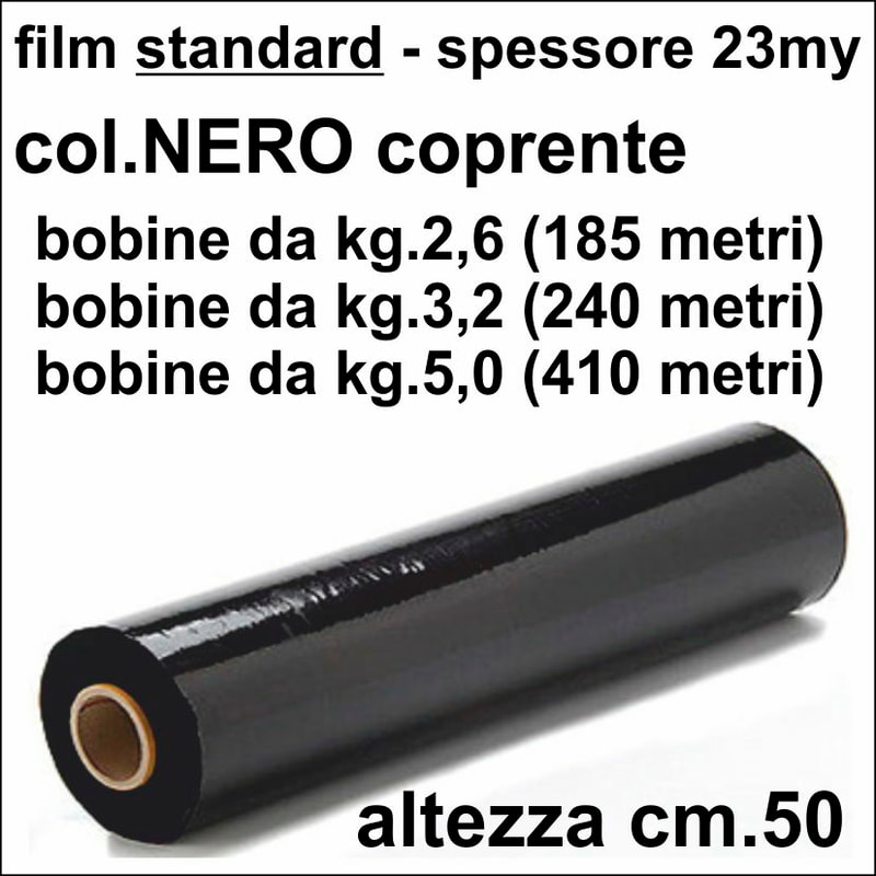 Film estensibile per uso manuale NERO - 23 micron