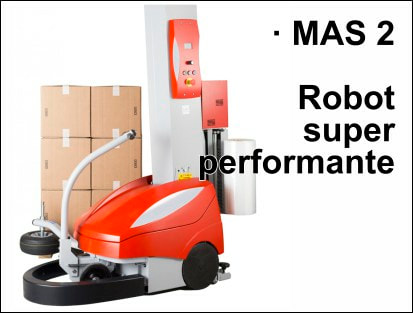 Robot fasciapallet a ciclo automatico MAS 2. Il Top della gamma.